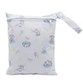 Baby Cloth Diaper Bag Cartoon Elephant/Floral Print Wet Dry Bag Portable Diaper Organizer  image 1