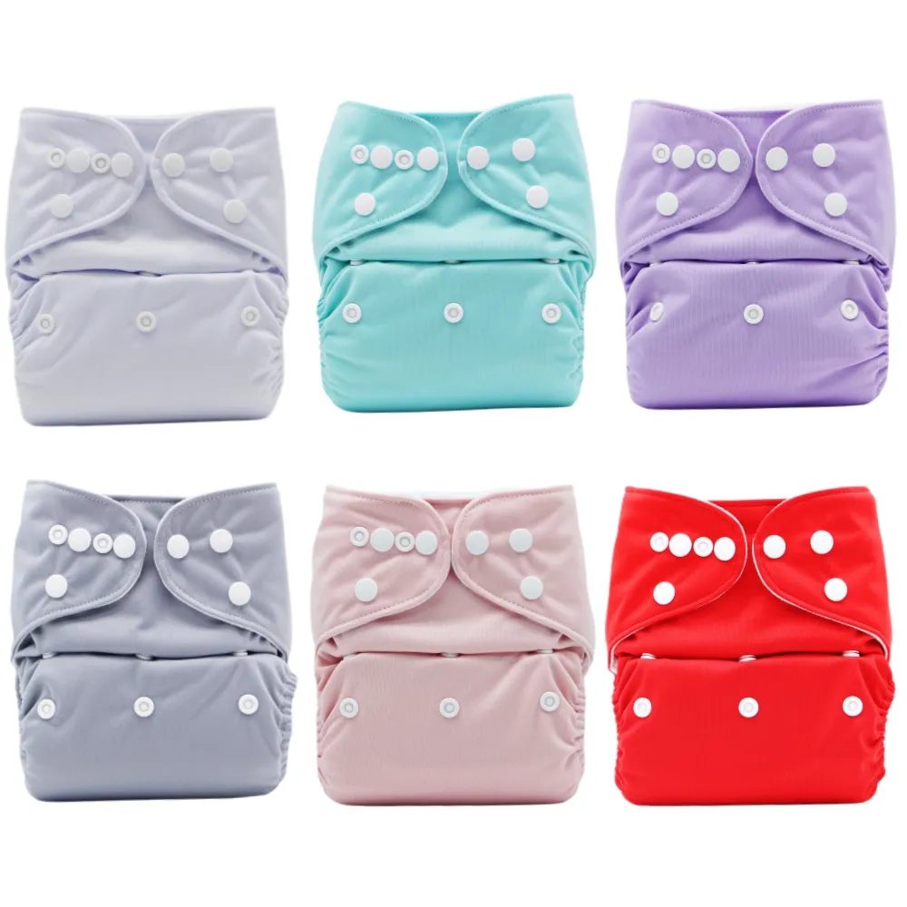 Baby Snap Cloth Diapers One Size Adjustable Reusable Ultra Absorbent Diaper