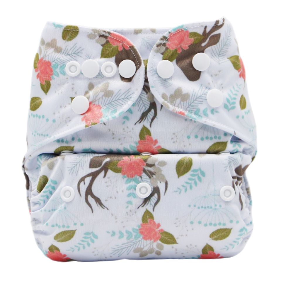 Baby Cartoon Cloth Diaper Washable Adjustable Waterproof Breathable Eco-friendly Diaper