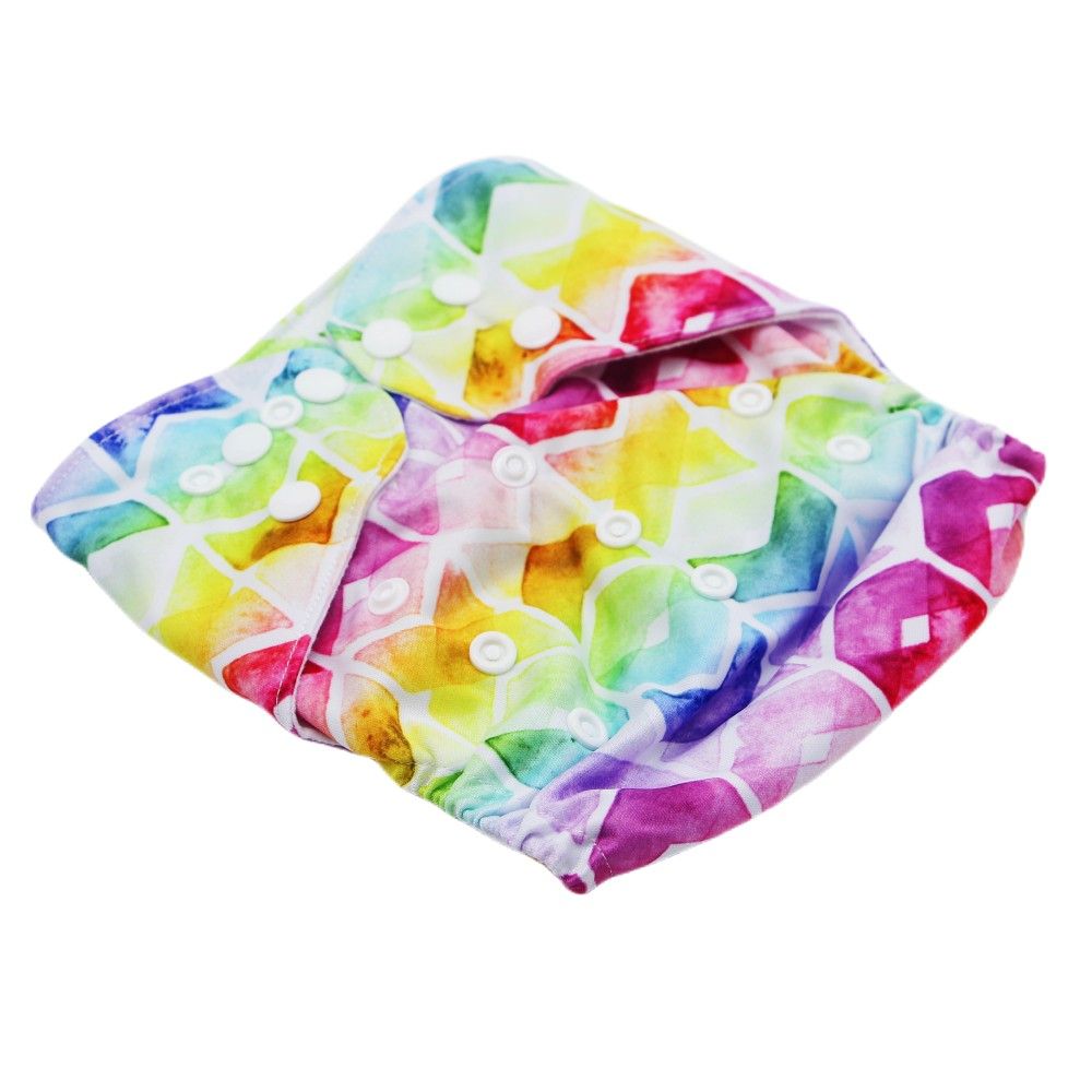 Multicolor Print Asenappy Cloth Diaper For Baby