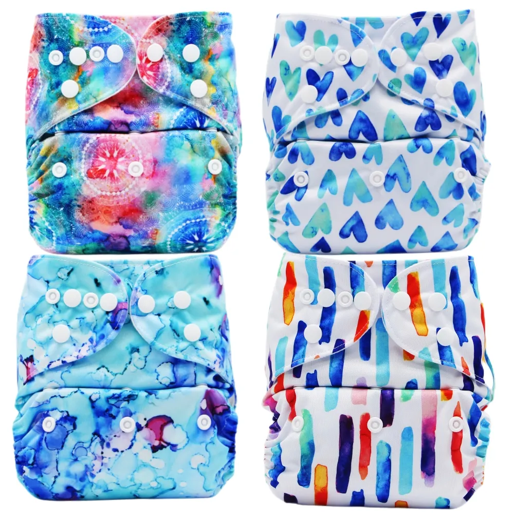 Multicolor Print Asenappy Cloth Diaper for Baby Color-A image 2