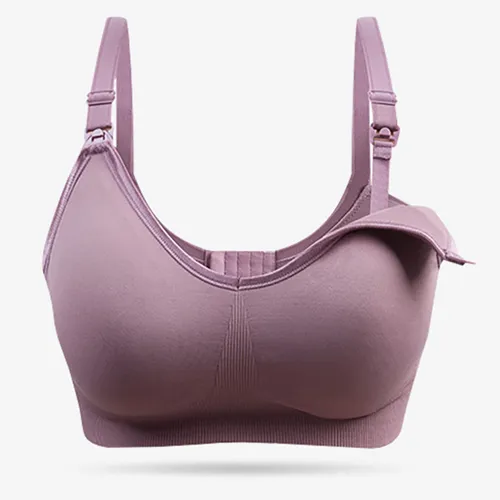 Nursing Seamless Wirefree Solid Bra (A-D CUP SIZES)