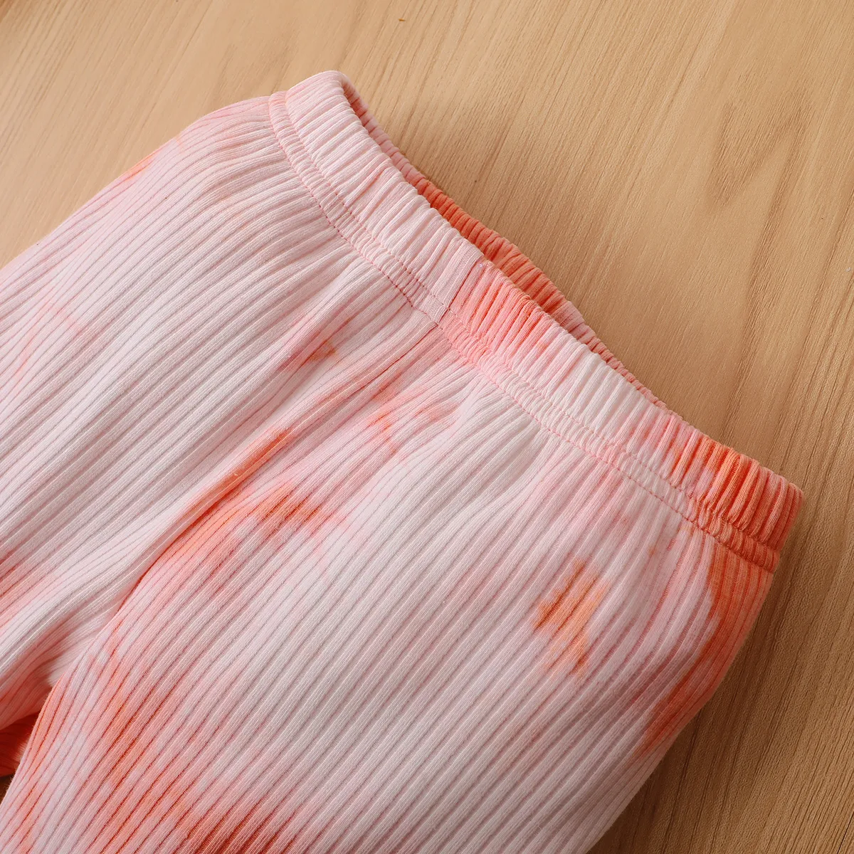 2 Stück Kleinkinder Unisex Mit Kapuze Lässig Sweatshirt-Sets rosa big image 1