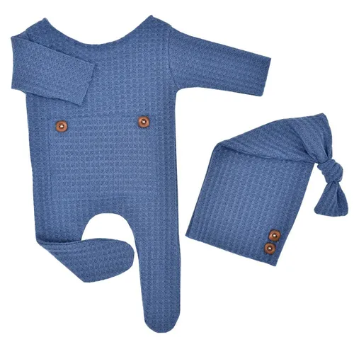2pcs tricot bébé nouveau-né photographie props chapeaux de bébé crochet