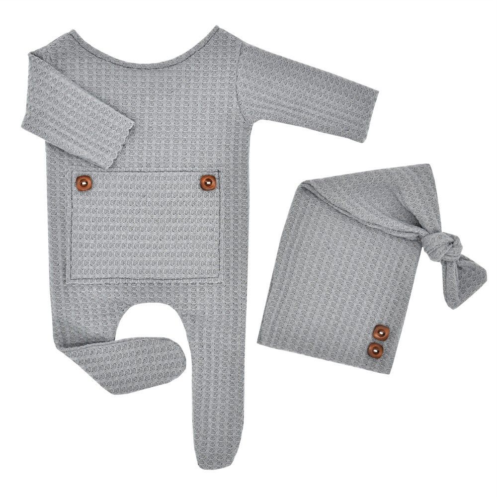 2PCS Baby Knitting Newborn Photography Props Crochet Baby Hats