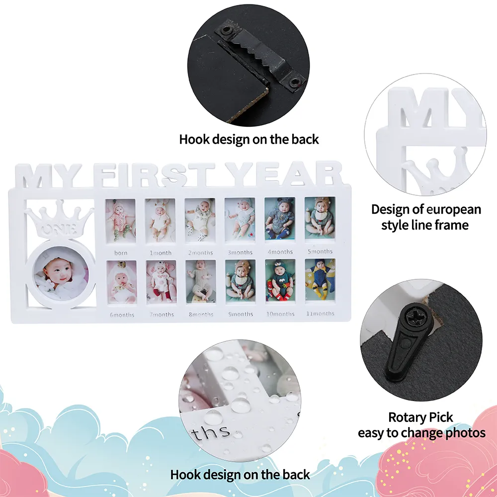 My First Year Frame Baby Picture Keepsake Frame for Photo Memories for Newborn Gifts big image 5