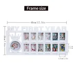 My First Year Frame Baby Picture Keepsake Frame for Photo Memories for Newborn Gifts White