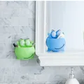 Wall Sucker Cute Cartoon Frog Plastic Toothbrush Rack Holder Bathroom Organizer  image 4