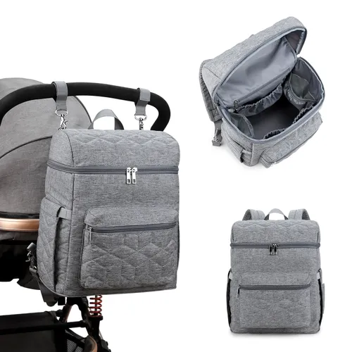 Multifunktions-Aboutbaby-Mama-gesteppte Stickerei fester Rucksack