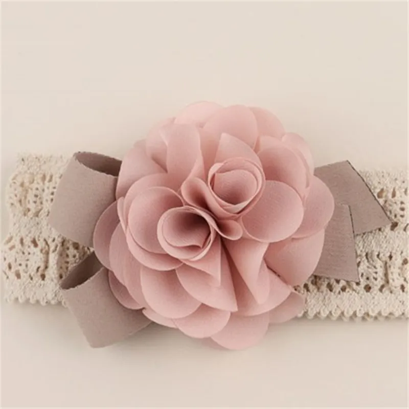 Fita de cabelo vazada com flor decorativa moderna para bebé / criança  big image 1