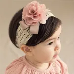 Fita de cabelo vazada com flor decorativa moderna para bebé / criança  image 2