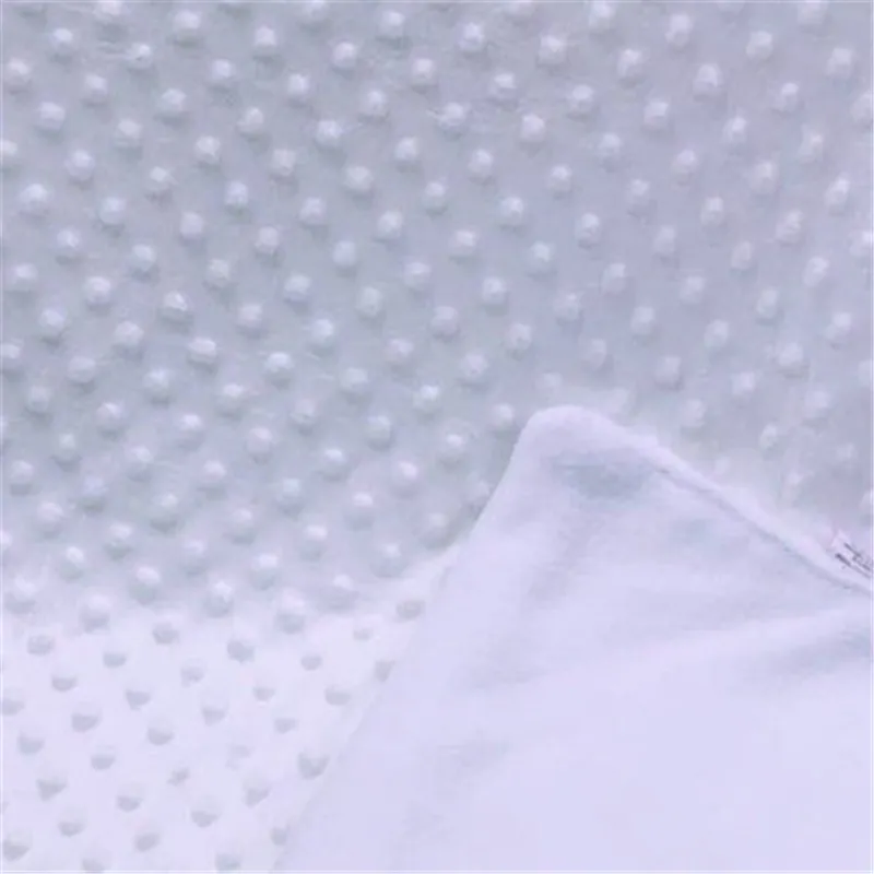 de puntos de vellón-guarnición manta de bebé recién nacido ropa de cama blanda envolviendo Blanco big image 1