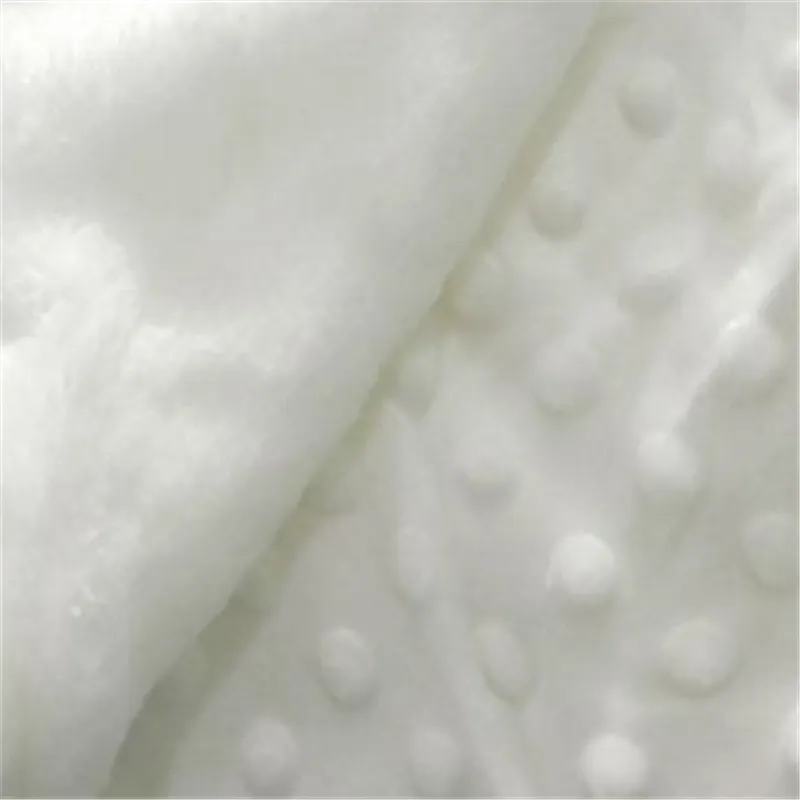 couverture bébé polaire doublure en pointillé emmaillotage literie molle nouveau-né Blanc big image 1