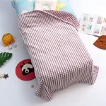 Pure Color Plaid Blanket Baby Quilt Hold Blanket Home Bed Blanket Kids Bedding for All Seasons  image 3