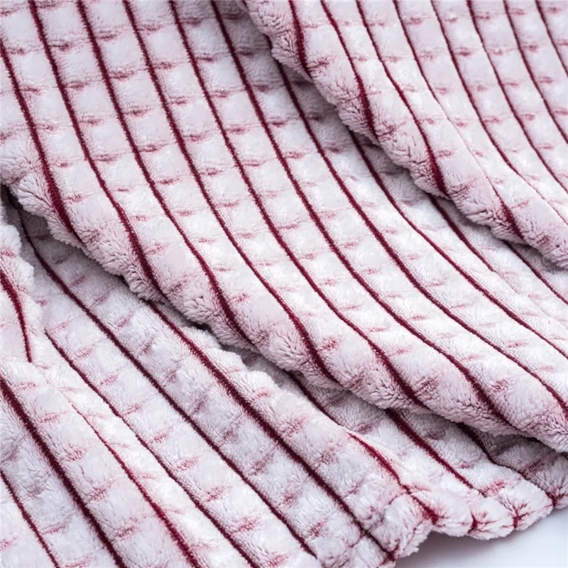 Pure Color Plaid Blanket Baby Quilt Hold Blanket Home Bed Blanket Kids Bedding for All Seasons  image 5