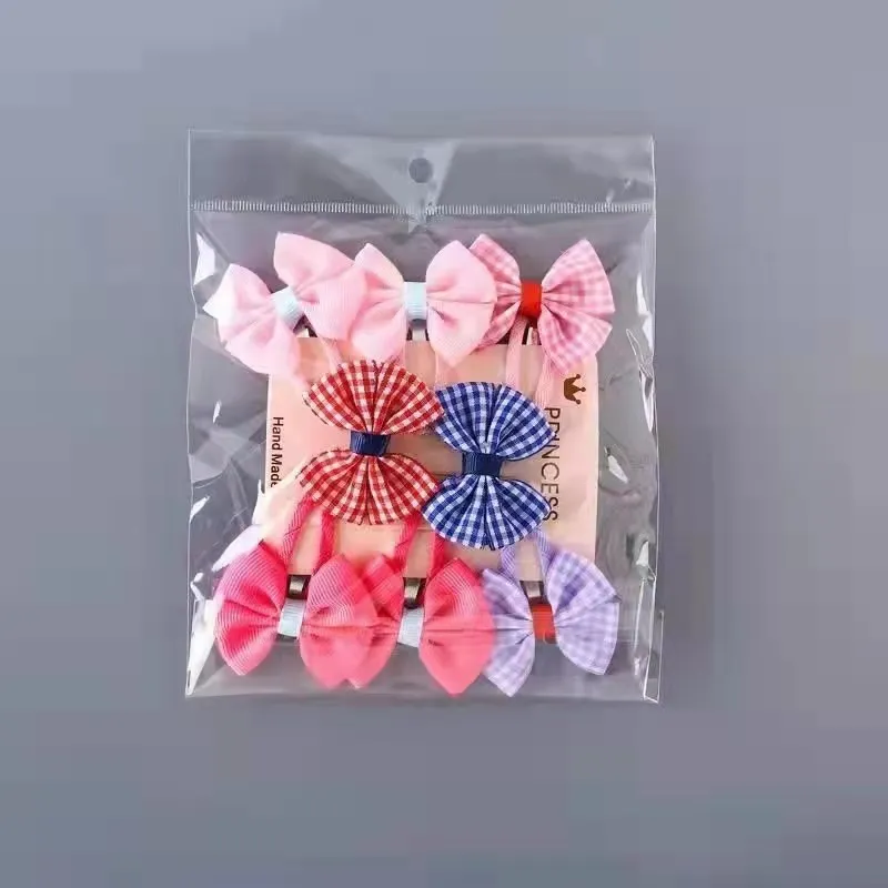 8-pack Pretty Bowknot Hairpins para meninas Azul Escuro big image 1