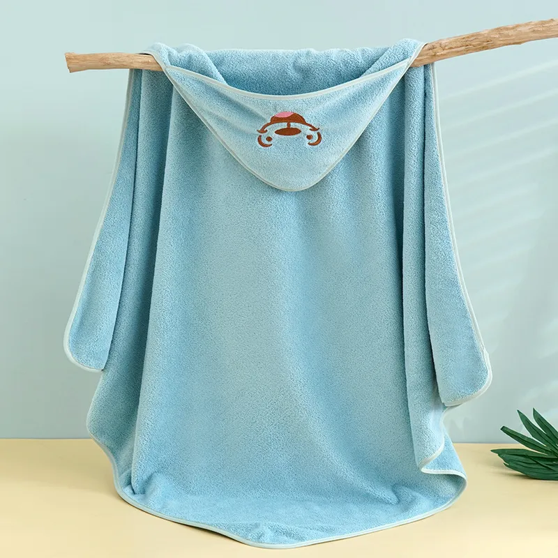 

Cartoon Hooded Animal Baby Bathrobe Coral Fleece Baby Spa Towel Kids Bath Robe Infant Beach Towels