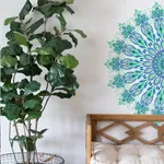 Half Mandala Wall Sticker Wall Decal Background Wall Art Decal Decor for Living Room Bedroom TV Background Decoration  image 5