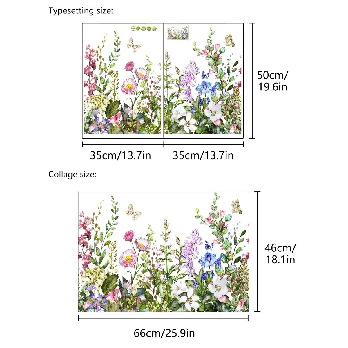الزهور النباتية غرفة المعيشة خلفية الجدار الديكور ملصق بالجملة  big image 1