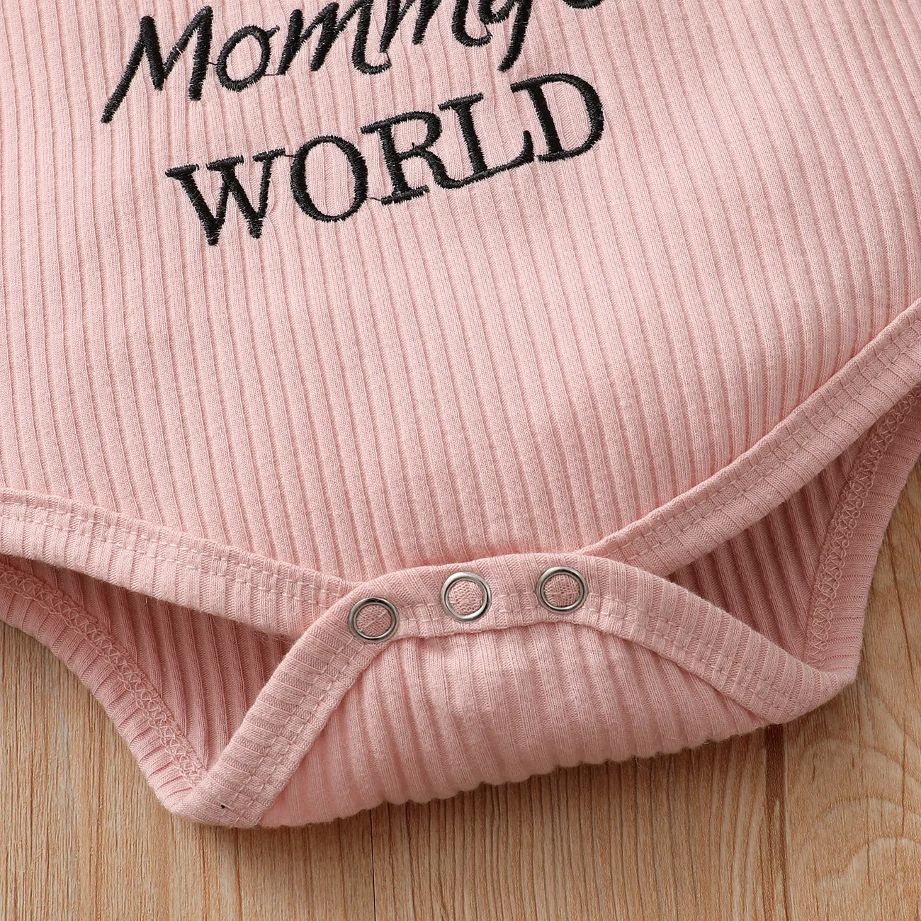 母親節 3件 嬰兒 女 喇叭袖 甜美 長袖 嬰兒套裝 粉色 big image 1