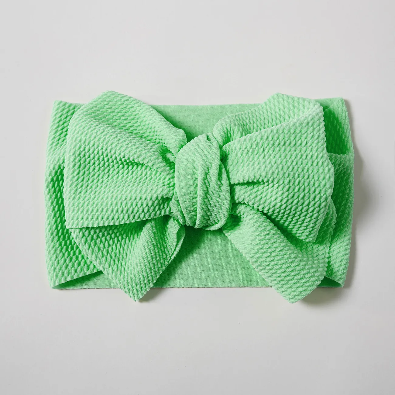 Baby / Toddler Lovely Bow Design Cloth Headband Mint Green big image 1