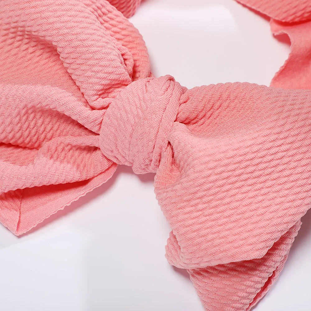 Baby/Kleinkind reizendes Bogendesign-Stoffstirnband rosa big image 1