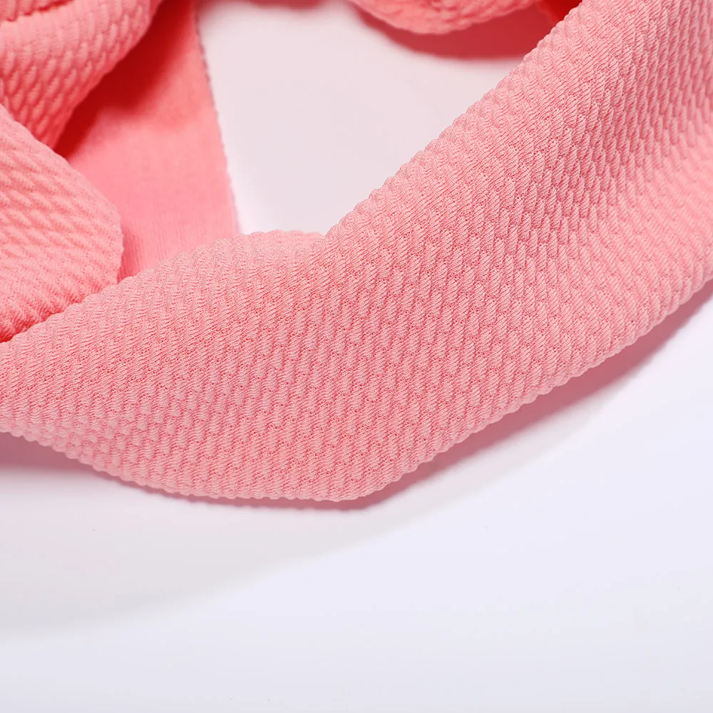 Baby / Toddler Lovely Bow Design Cloth Headband Pink big image 1