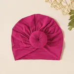 Baby / Toddler Sweet Solid Knot Newborn Hat Hot Pink