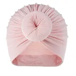 Baby / Toddler Sweet Solid Knot Newborn Hat Pink
