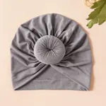Baby / Toddler Sweet Solid Knot Newborn Hat Light Grey