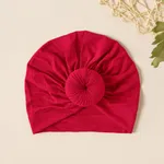 Baby / Toddler Sweet Solid Knot Newborn Hat Red