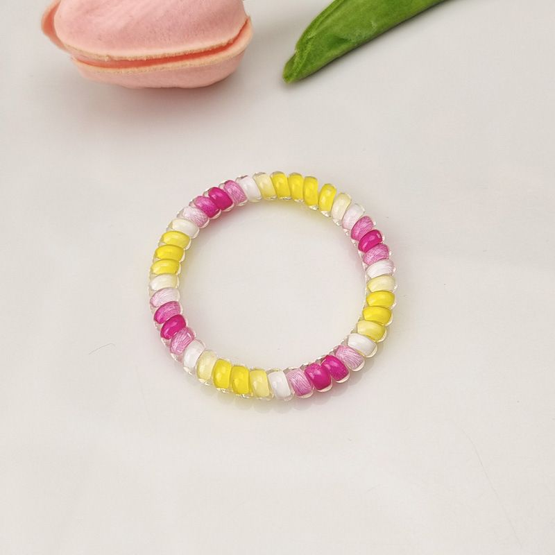 

2-pack Color Block Coil Wire Hair Tie for Girls