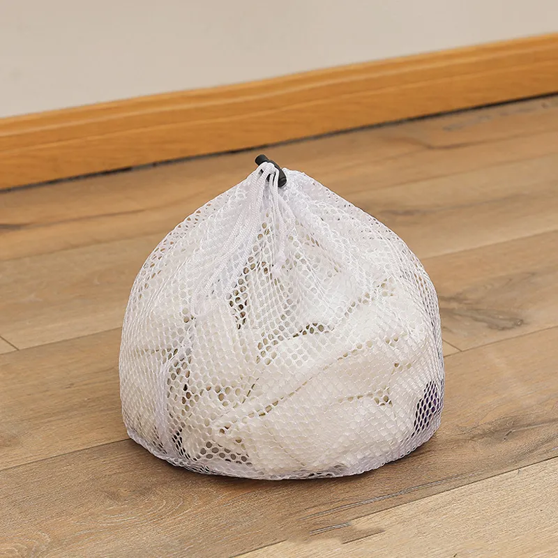 1pc/3pcs Mesh Laundry Bag with Drawstring, Bra Underwear Products Household Cleaning Tools Accessories Laundry Wash Care big image 2