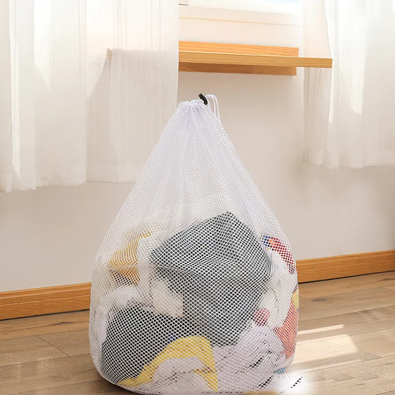 1pc/3pcs Mesh Laundry Bag with Drawstring, Bra Underwear Products Household Cleaning Tools Accessories Laundry Wash Care big image 3