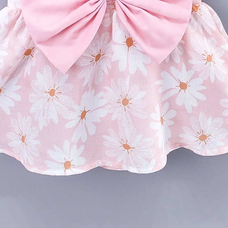 2件 嬰兒 立體造型 甜美 背心 連衣裙 粉色 big image 1