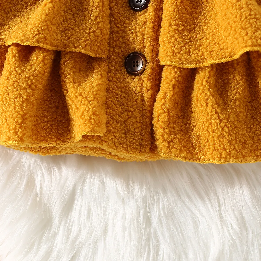 2PCS Baby Girl Sweet Multi-layered Coat & Jacket Set  image 3