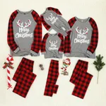 Weihnachten Familien-Looks Langärmelig Familien-Outfits Pyjamas (Flame Resistant) grau