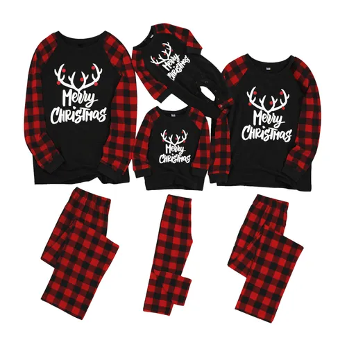 Look Familiar Pijamas para familia estampado navidad patrón