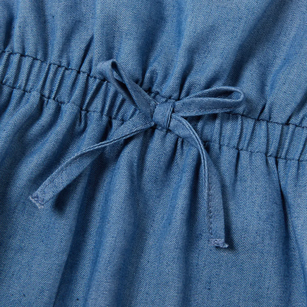 嬰兒 立體造型 休閒 無袖 連衣裙 品藍色 big image 1