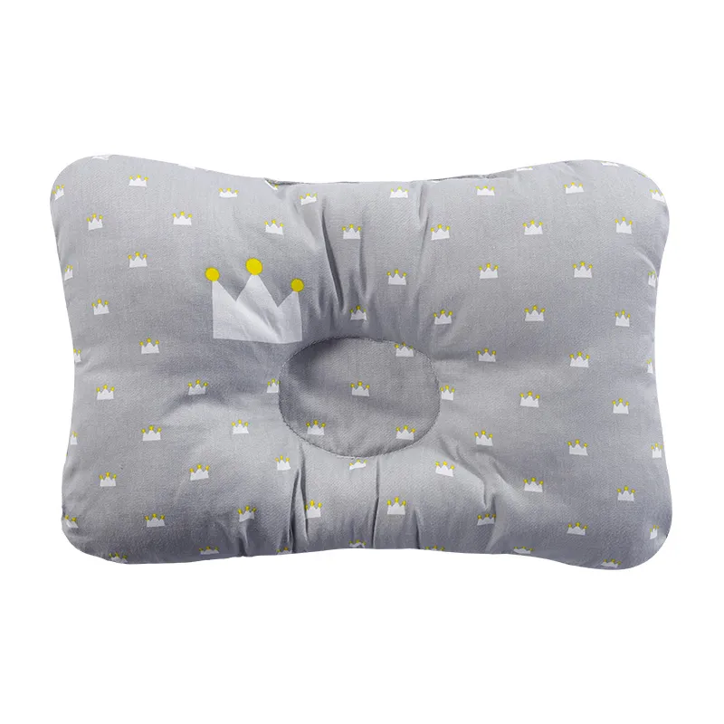 100% Cotton Baby Pillow Newborn Baby Anti Flat Head Baby Sleep Pillow Baby Bedding Sleep Positioner Support Pillow (25*19 cm/9.84*7.48inch  0-12 months)  big image 1