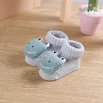 calcetines de algodón de dibujos animados florales animales 3d lindo bebé / niño pequeño Verde