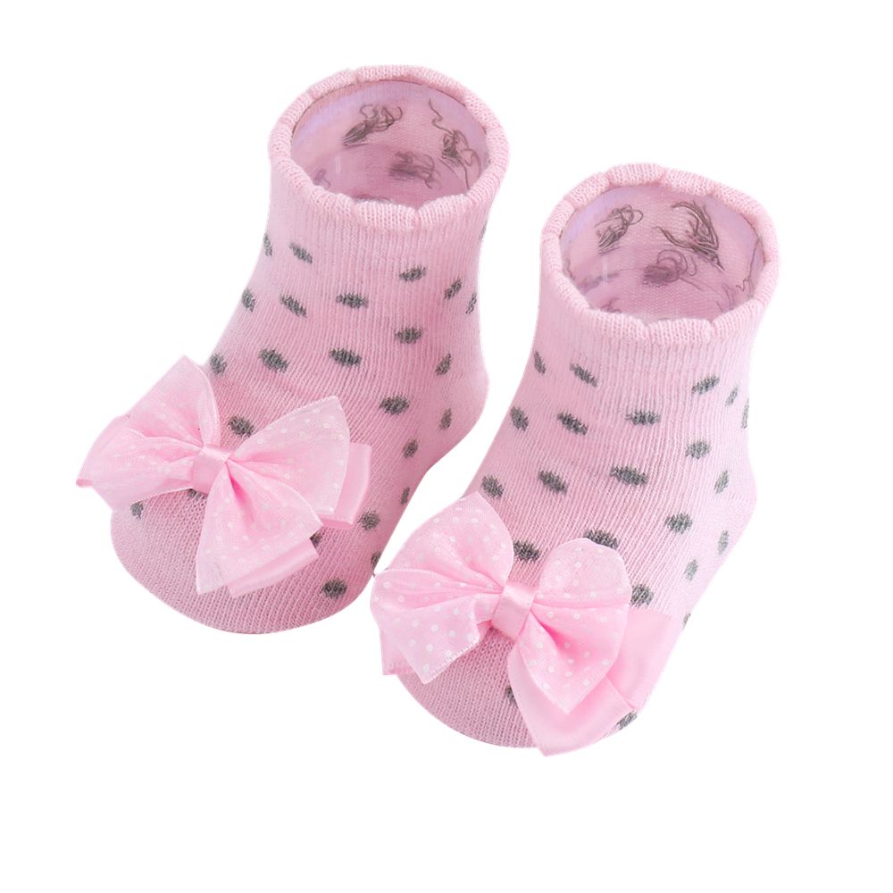 2-pack Baby Bowknot Decor Socks