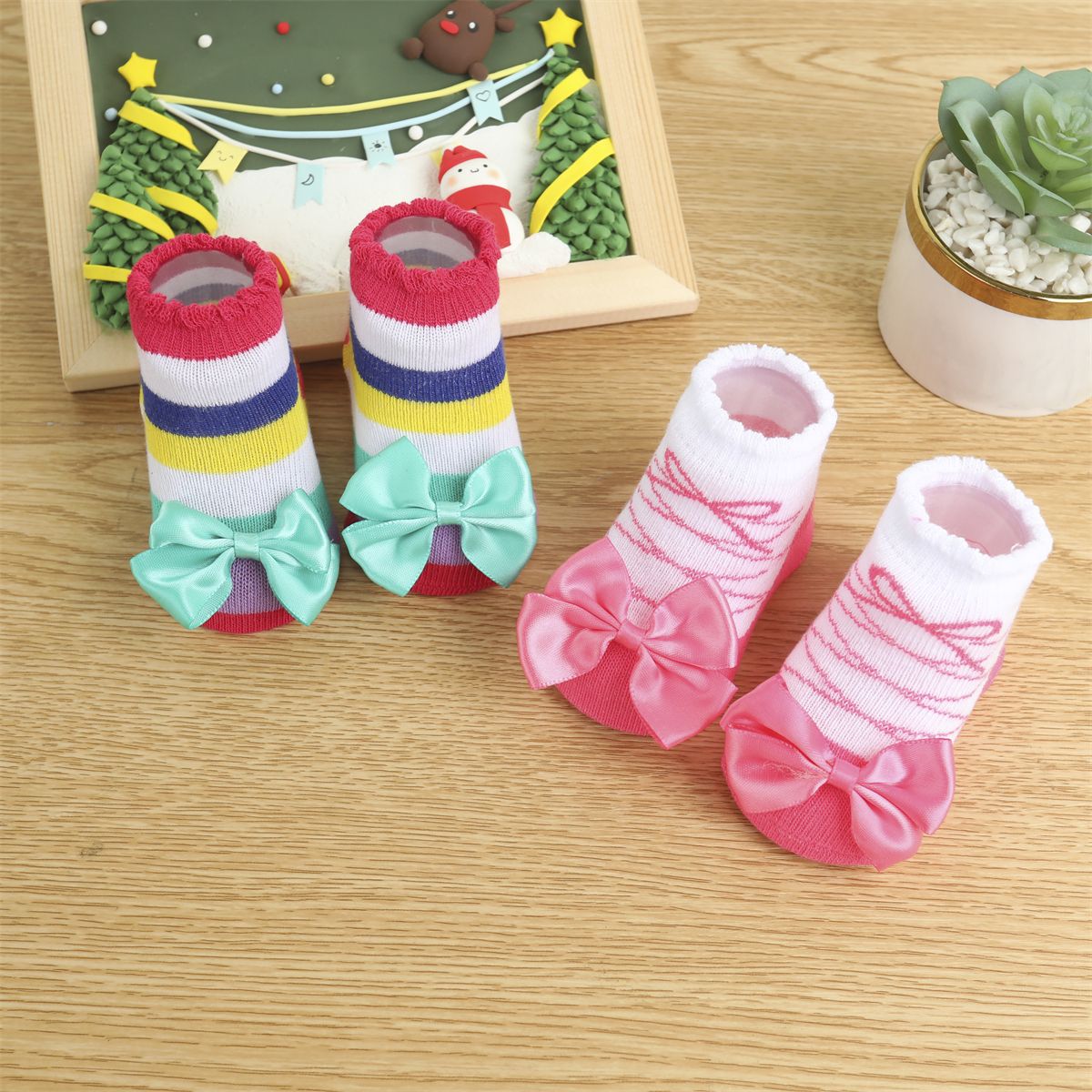 Chaussettes Décoratives Baby Bowknot 2-pack