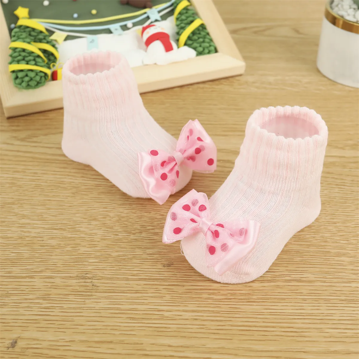 Baby/Toddler Cute 3D Animal Floral Cartoon Cotton Socks Pink big image 1