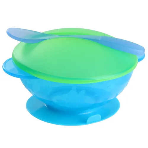 todo-en-uno tazón ventosa niños contra caídas platos de silicona bebé bowl comedor placa tazón vajilla de mesa de comida cuchara