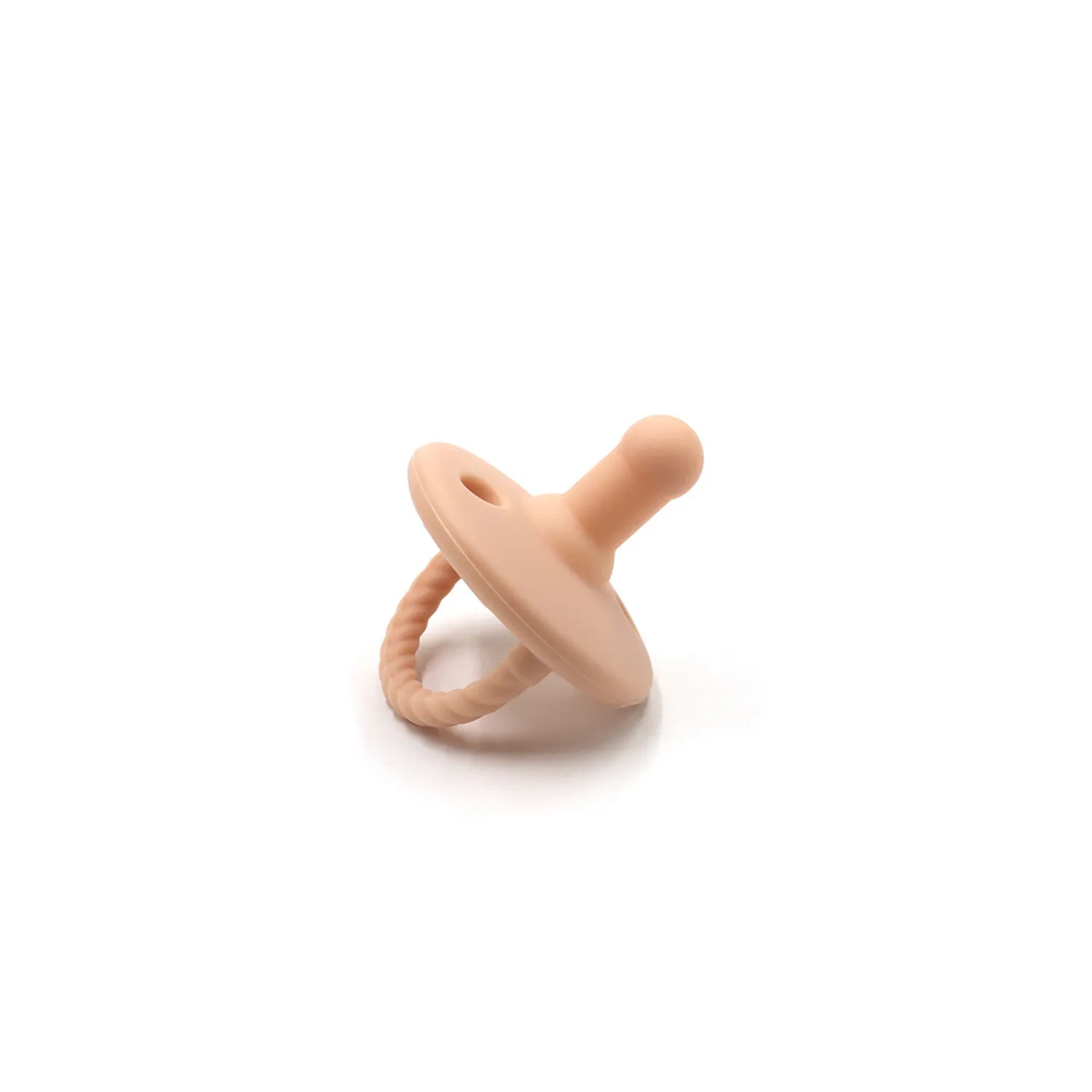 Soothie Pacifier Food Grade Silicone Newborn Baby Pacifier for 0-12 Months Light Pink big image 1