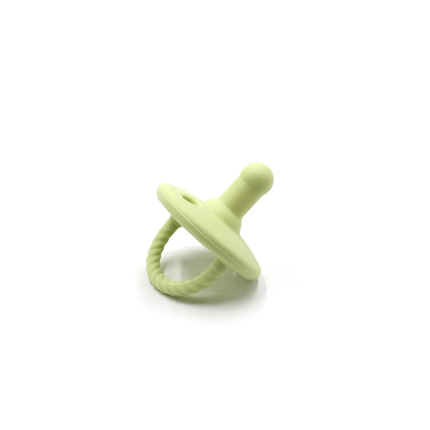 Soothie Pacifier Food Grade Silicone Newborn Baby Pacifier for 0-12 Months Light Green