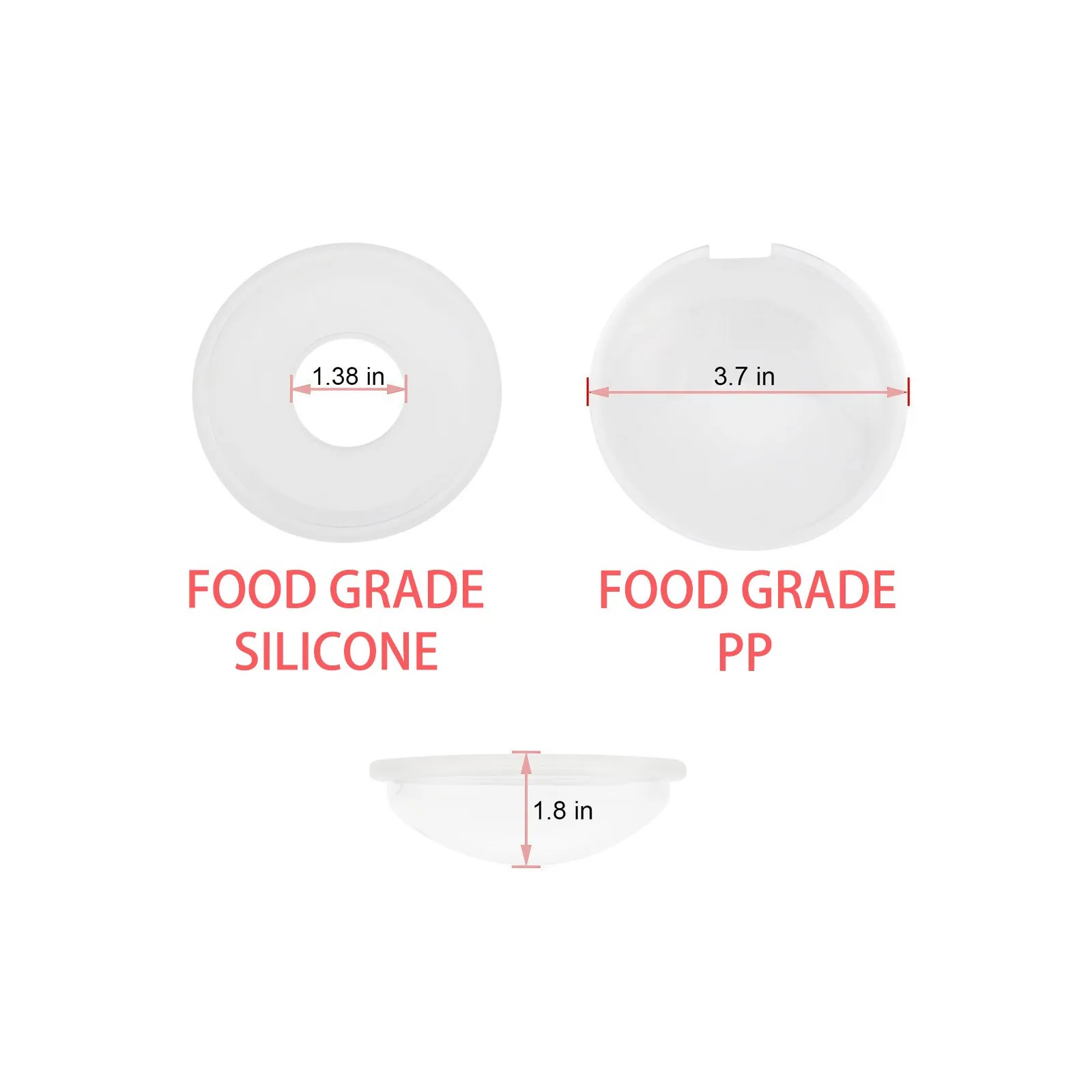 2-pack Reusable Comfort Breast Shells for Breastfeeding Relief & Protect Cracked Sore Nipples & Collect Leaked Breast Milk  image 5