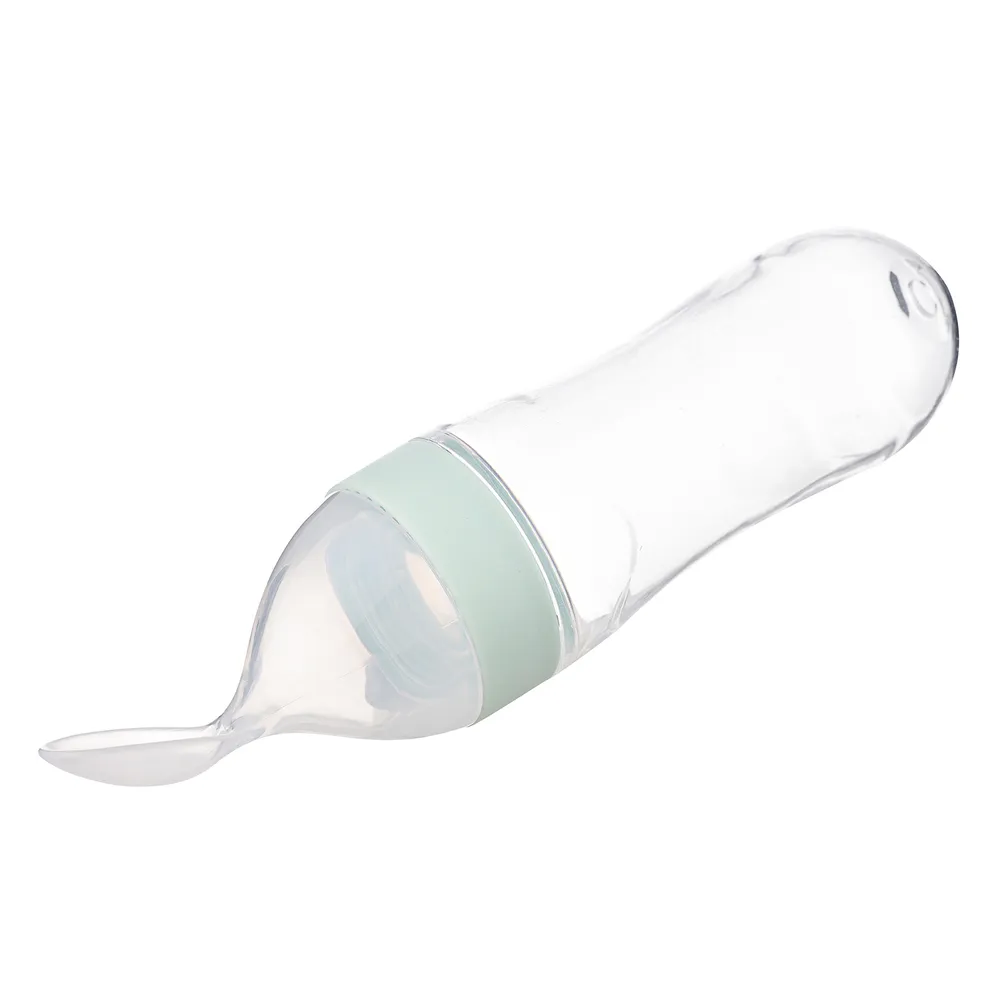 Silicone Baby Food Dispensing Spoon, 90ml / 3oz Infant Food Squeeze Feeder big image 4