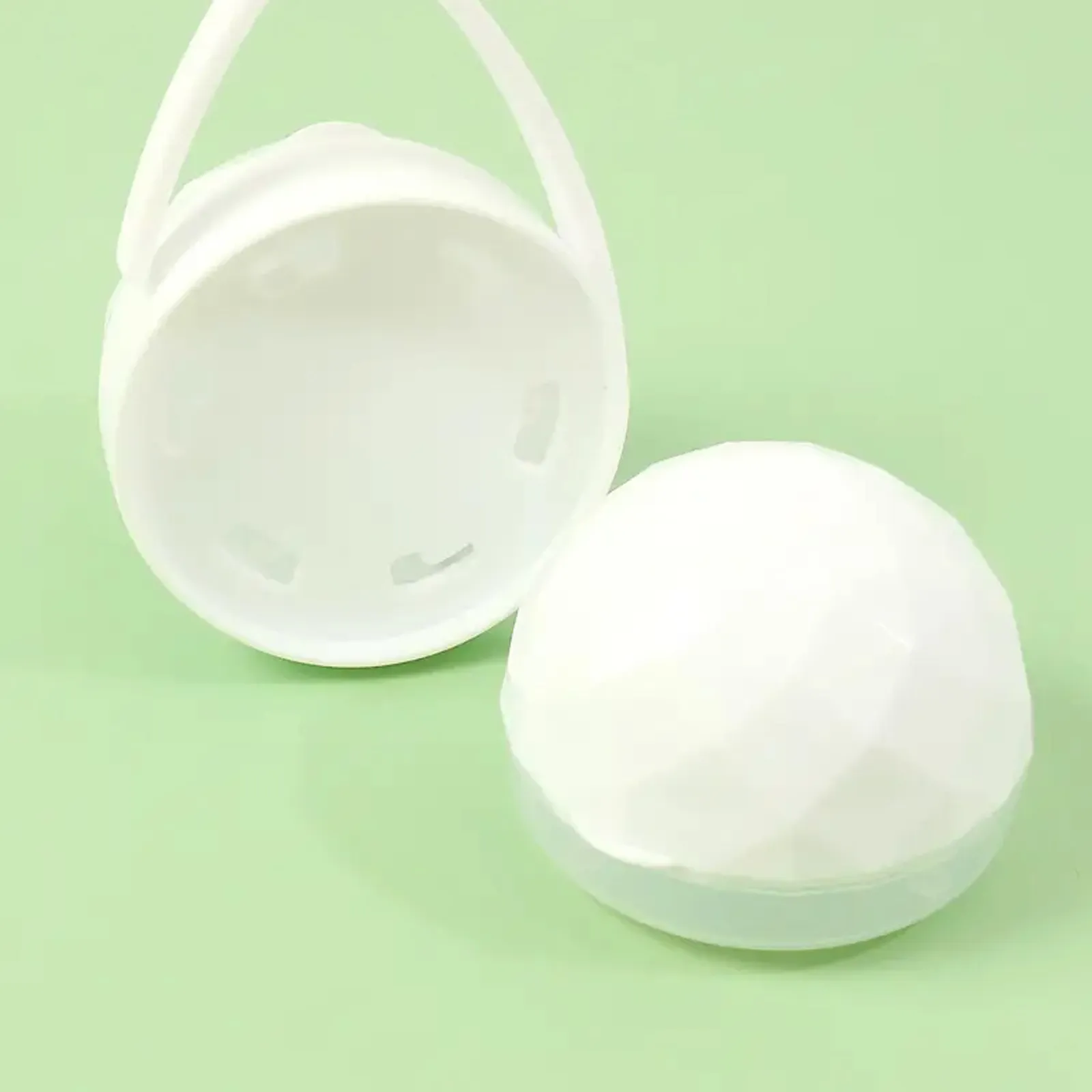 Portable Baby Pacifier and Snack Storage Container with 2 Boxes and a Hook White image 3